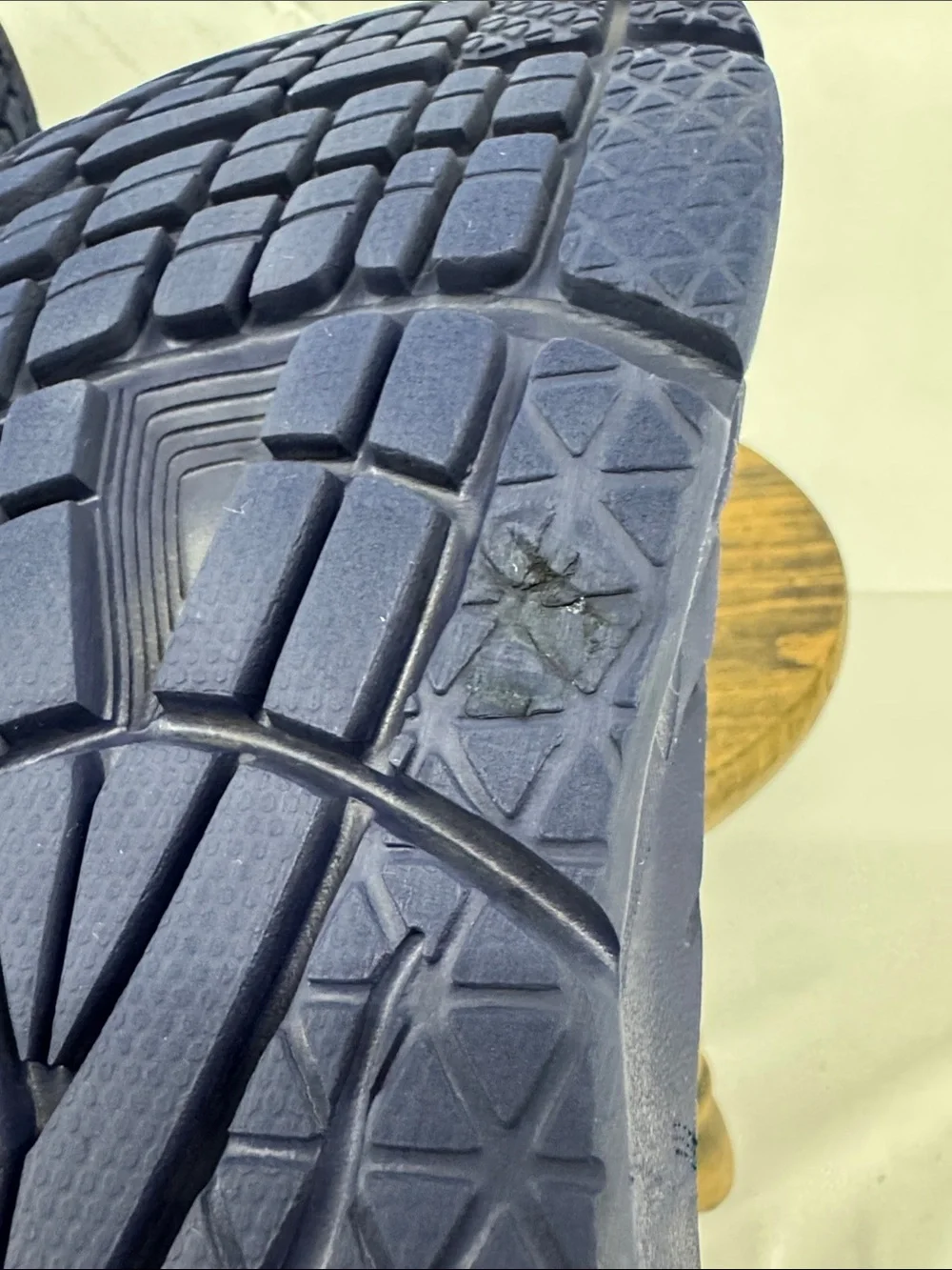 Hoka Mens ORA Recovery Slides Sandals in Navy w/ Light Blue, sz 10